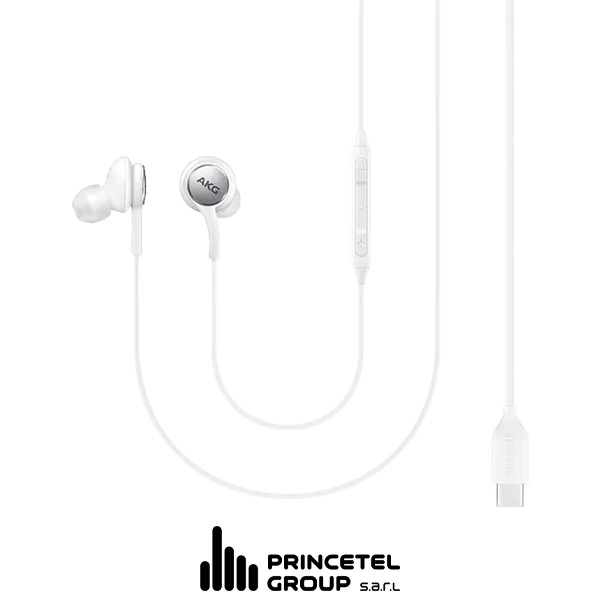 Samsung Type-C Earphones  Sound By AKG - White - mobile shop in Hamra, Beirut, Lebanon. New and used phones, iPhone, Samsung, Huawei, Xiaomi, Oppo, Realme, Honor, Google Pixel, tablets, laptops, computers, and accessories. متجر موبايلات في الحمرا، بيروت، لبنان. هواتف جديدة ومستعملة، آيفون، سامسونج، هواوي، شاومي، أوبو، ريلمي، هونر، جوجل بيكسل، أجهزة لوحية، لابتوبات، كمبيوترات، واكسسوارات.
