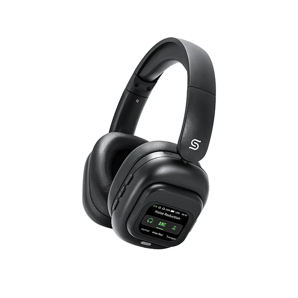 Porodo SoundTec Headphone With Removable Touch Screen - Black - mobile shop in Hamra, Beirut, Lebanon. New and used phones, iPhone, Samsung, Huawei, Xiaomi, Oppo, Realme, Honor, Google Pixel, tablets, laptops, computers, and accessories. متجر موبايلات في الحمرا، بيروت، لبنان. هواتف جديدة ومستعملة، آيفون، سامسونج، هواوي، شاومي، أوبو، ريلمي، هونر، جوجل بيكسل، أجهزة لوحية، لابتوبات، كمبيوترات، واكسسوارات.