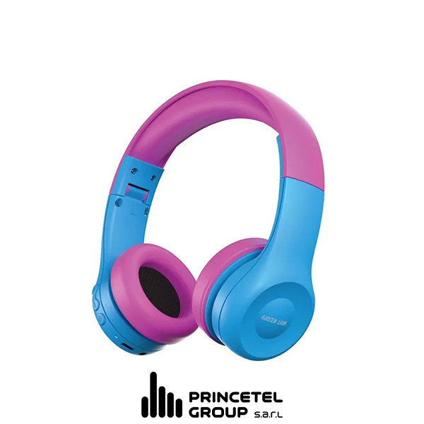 Green Lion Gk-100 Kid  Headphone 1 - Blue/Pink - mobile shop in Hamra, Beirut, Lebanon. New and used phones, iPhone, Samsung, Huawei, Xiaomi, Oppo, Realme, Honor, Google Pixel, tablets, laptops, computers, and accessories. متجر موبايلات في الحمرا، بيروت، لبنان. هواتف جديدة ومستعملة، آيفون، سامسونج، هواوي، شاومي، أوبو، ريلمي، هونر، جوجل بيكسل، أجهزة لوحية، لابتوبات، كمبيوترات، واكسسوارات.