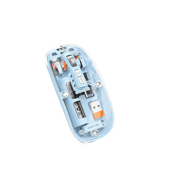 Green Lion Transparent Mouse  2 1600DPI - Blue, mobiles, lebanon, samsung, iphones, new, used, laptops, computers, huawei, phone, mobile prices in lebanon,mobile prices