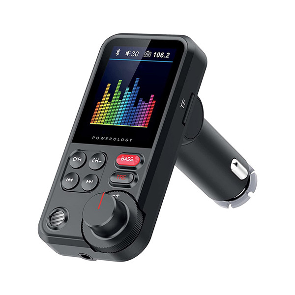 Powerology Bluetooth FM Transmitter Pro Car Charger, mobiles, lebanon, samsung, iphones, new, used, laptops, computers, huawei, phone, mobile prices in lebanon,mobile prices