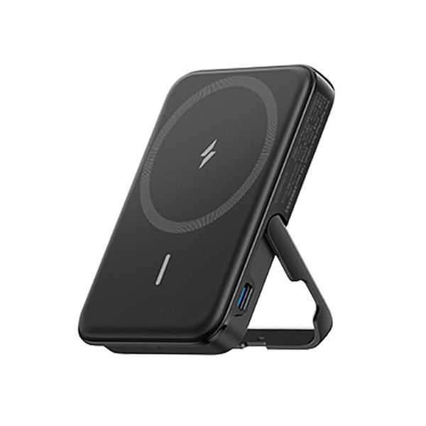 Anker 322 MagGo PowerBank 5k 7.5W Stand Black, mobiles, lebanon, samsung, iphones, new, used, laptops, computers, huawei, phone, mobile prices in lebanon,mobile prices