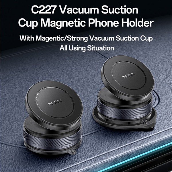 Yesido C227 Vaccum Magnet Holder - mobile shop in Hamra, Beirut, Lebanon. New and used phones, iPhone, Samsung, Huawei, Xiaomi, Oppo, Realme, Honor, Google Pixel, tablets, laptops, computers, and accessories. متجر موبايلات في الحمرا، بيروت، لبنان. هواتف جديدة ومستعملة، آيفون، سامسونج، هواوي، شاومي، أوبو، ريلمي، هونر، جوجل بيكسل، أجهزة لوحية، لابتوبات، كمبيوترات، واكسسوارات.