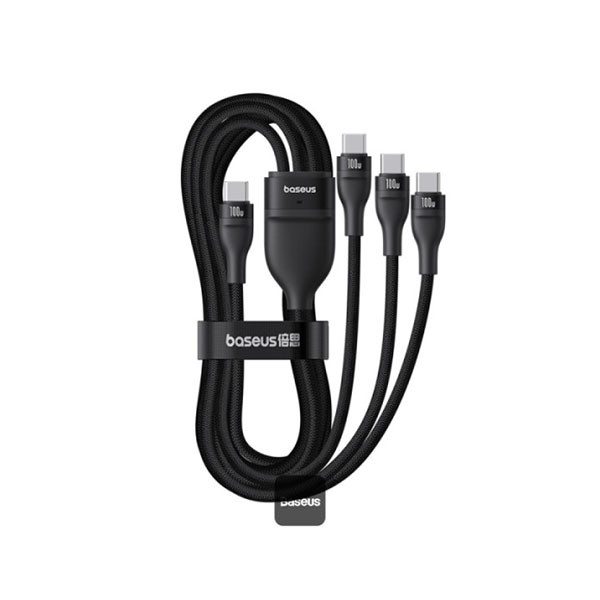 Baseus Flash Series 3 100W One-for-three Fast Charging Cable Type-C to C+C+C, mobiles, lebanon, samsung, iphones, new, used, laptops, computers, huawei, phone, mobile prices in lebanon,mobile prices