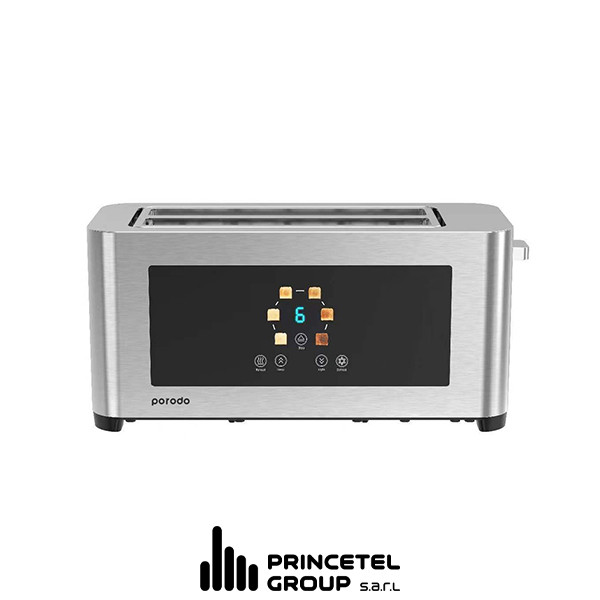Porodo Lifestyle 4-Slice Digital  Pop up Toaster 850W - Silver - mobile shop in Hamra, Beirut, Lebanon. New and used phones, iPhone, Samsung, Huawei, Xiaomi, Oppo, Realme, Honor, Google Pixel, tablets, laptops, computers, and accessories. متجر موبايلات في الحمرا، بيروت، لبنان. هواتف جديدة ومستعملة، آيفون، سامسونج، هواوي، شاومي، أوبو، ريلمي، هونر، جوجل بيكسل، أجهزة لوحية، لابتوبات، كمبيوترات، واكسسوارات.