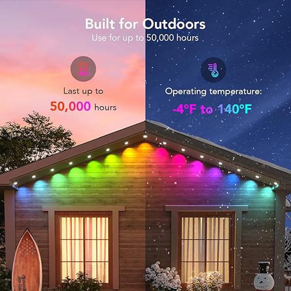 Govee RGBIC Permanent Outdoor Light - mobile shop in Hamra, Beirut, Lebanon. New and used phones, iPhone, Samsung, Huawei, Xiaomi, Oppo, Realme, Honor, Google Pixel, tablets, laptops, computers, and accessories. متجر موبايلات في الحمرا، بيروت، لبنان. هواتف جديدة ومستعملة، آيفون، سامسونج، هواوي، شاومي، أوبو، ريلمي، هونر، جوجل بيكسل، أجهزة لوحية، لابتوبات، كمبيوترات، واكسسوارات.