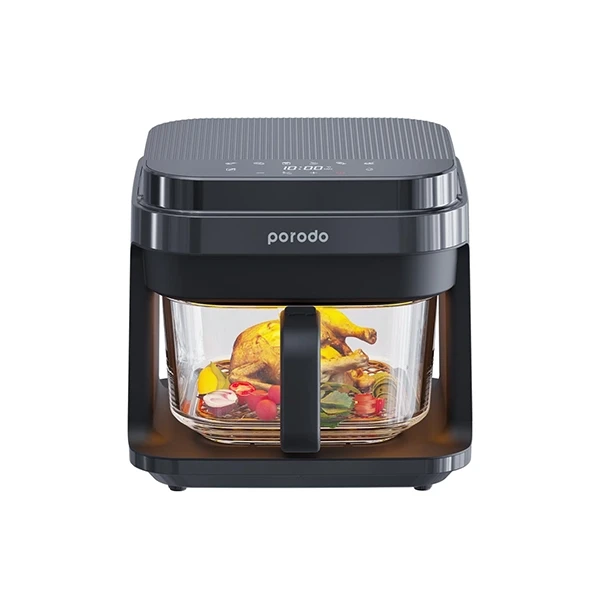 Porodo Lifestyle 5.5L Capacity Full Glass Air Fryer 1200W -Black, mobiles, lebanon, samsung, iphones, new, used, laptops, computers, huawei, phone, mobile prices in lebanon,mobile prices