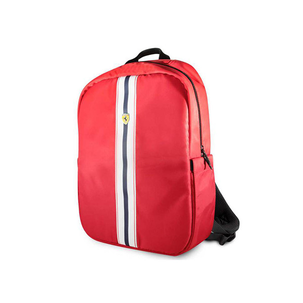 Ferrari Pista Metal Logo On Track Backpack 15" With Charging Cable - Red, mobiles, lebanon, samsung, iphones, new, used, laptops, computers, huawei, phone, mobile prices in lebanon,mobile prices