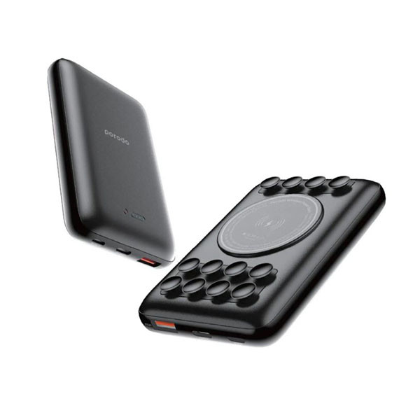 Wireless Power Bank 10000MAH With Strong Suction Pad Black, mobiles, lebanon, samsung, iphones, new, used, laptops, computers, huawei, phone, mobile prices in lebanon,mobile prices