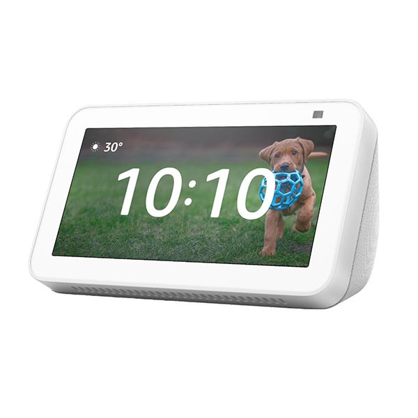 Amazon - Echo Show 5 (2nd Gen, 2021 release) | Smart display with Alexa and 2 MP camera - Glacier White, mobiles, lebanon, samsung, iphones, new, used, laptops, computers, huawei, phone, mobile prices in lebanon,mobile prices