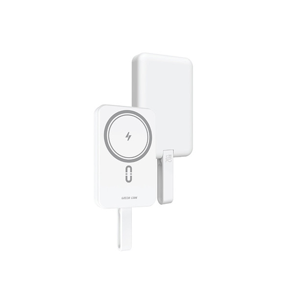 Green Lion Magsafe Lite Powerbank 20W 10000mAh White, mobiles, lebanon, samsung, iphones, new, used, laptops, computers, huawei, phone, mobile prices in lebanon,mobile prices