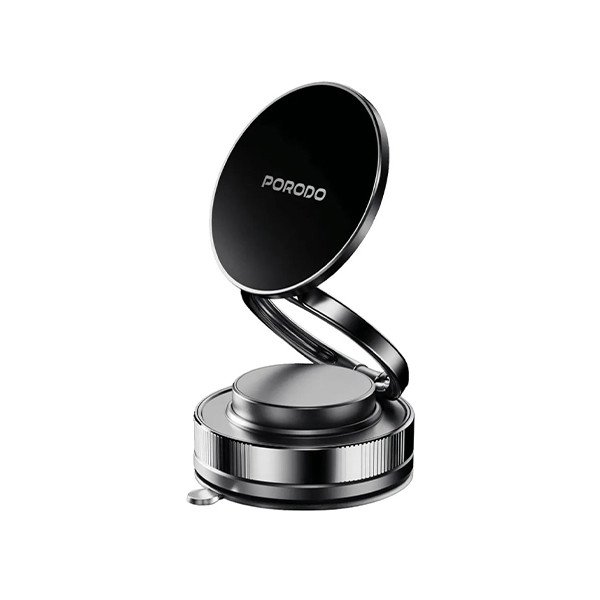 Porodo VacuSeal 360° Rotatable Foldable Magnetic Vacuum Suction Holder - Black, mobiles, lebanon, samsung, iphones, new, used, laptops, computers, huawei, phone, mobile prices in lebanon,mobile prices