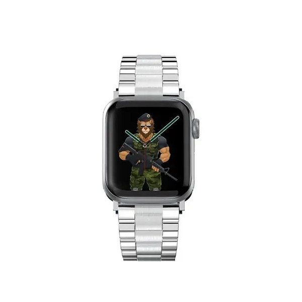 Green Lion Mettalic Grande Silver Bracelet 42/44/45mm, mobiles, lebanon, samsung, iphones, new, used, laptops, computers, huawei, phone, mobile prices in lebanon,mobile prices