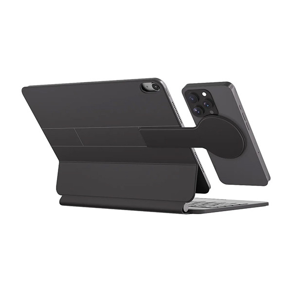 Powerology Dynaboard Apple Magic Keyboard 10th Gen -3.0-4.2v With Phone Holder -black - mobile shop in Hamra, Beirut, Lebanon. New and used phones, iPhone, Samsung, Huawei, Xiaomi, Oppo, Realme, Honor, Google Pixel, tablets, laptops, computers, and accessories. متجر موبايلات في الحمرا، بيروت، لبنان. هواتف جديدة ومستعملة، آيفون، سامسونج، هواوي، شاومي، أوبو، ريلمي، هونر، جوجل بيكسل، أجهزة لوحية، لابتوبات، كمبيوترات، واكسسوارات.