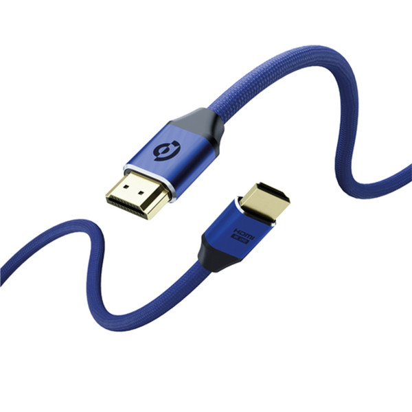 Powerology 8k HDM to HDMI Braided Cable 3m Dark Blue, mobiles, lebanon, samsung, iphones, new, used, laptops, computers, huawei, phone, mobile prices in lebanon,mobile prices