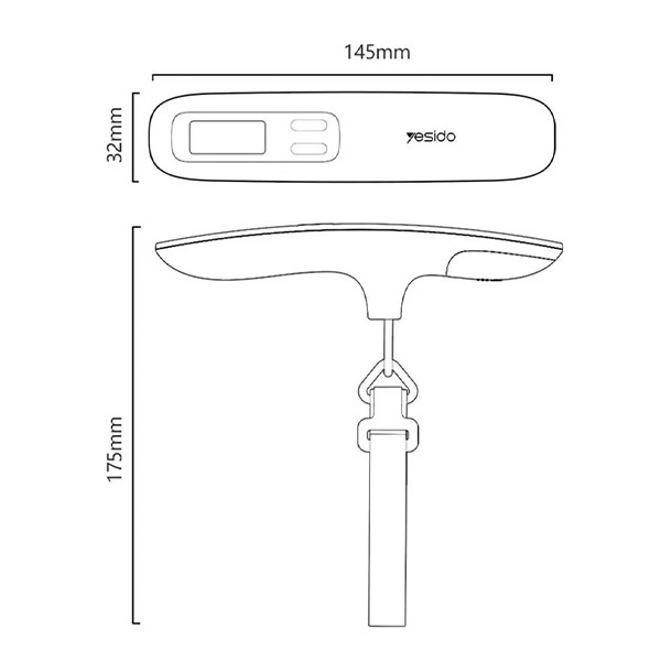 Yesido MG41 Luggage Scale - mobile shop in Hamra, Beirut, Lebanon. New and used phones, iPhone, Samsung, Huawei, Xiaomi, Oppo, Realme, Honor, Google Pixel, tablets, laptops, computers, and accessories. متجر موبايلات في الحمرا، بيروت، لبنان. هواتف جديدة ومستعملة، آيفون، سامسونج، هواوي، شاومي، أوبو، ريلمي، هونر، جوجل بيكسل، أجهزة لوحية، لابتوبات، كمبيوترات، واكسسوارات.
