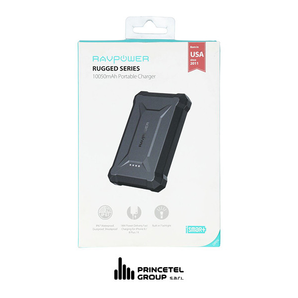 RAVPower Rugged Series 10500mAh Waterproof Portable Charger Power Bank - mobile shop in Hamra, Beirut, Lebanon. New and used phones, iPhone, Samsung, Huawei, Xiaomi, Oppo, Realme, Honor, Google Pixel, tablets, laptops, computers, and accessories. متجر موبايلات في الحمرا، بيروت، لبنان. هواتف جديدة ومستعملة، آيفون، سامسونج، هواوي، شاومي، أوبو، ريلمي، هونر، جوجل بيكسل، أجهزة لوحية، لابتوبات، كمبيوترات، واكسسوارات.