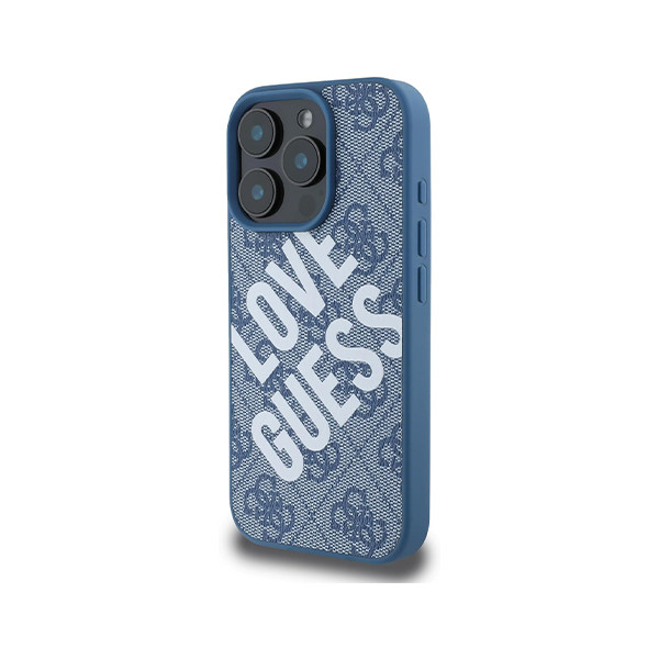 Guess MagSafe Hard Case With Big Love 16 Pro Max Blue - mobile shop in Hamra, Beirut, Lebanon. New and used phones, iPhone, Samsung, Huawei, Xiaomi, Oppo, Realme, Honor, Google Pixel, tablets, laptops, computers, and accessories. متجر موبايلات في الحمرا، بيروت، لبنان. هواتف جديدة ومستعملة، آيفون، سامسونج، هواوي، شاومي، أوبو، ريلمي، هونر، جوجل بيكسل، أجهزة لوحية، لابتوبات، كمبيوترات، واكسسوارات.