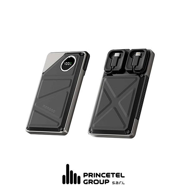 Porodo 10000mAh   Powerbank 2xType-C, USB A and Type C and  Digital Display with C &  Lightning Cable- Black - mobile shop in Hamra, Beirut, Lebanon. New and used phones, iPhone, Samsung, Huawei, Xiaomi, Oppo, Realme, Honor, Google Pixel, tablets, laptops, computers, and accessories. متجر موبايلات في الحمرا، بيروت، لبنان. هواتف جديدة ومستعملة، آيفون، سامسونج، هواوي، شاومي، أوبو، ريلمي، هونر، جوجل بيكسل، أجهزة لوحية، لابتوبات، كمبيوترات، واكسسوارات.