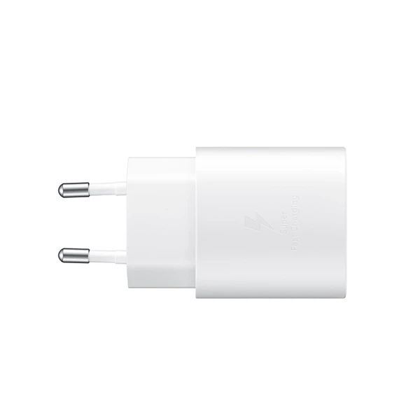 Samsung charger USB-C 25W fast charge white, mobiles, lebanon, samsung, iphones, new, used, laptops, computers, huawei, phone, mobile prices in lebanon,mobile prices