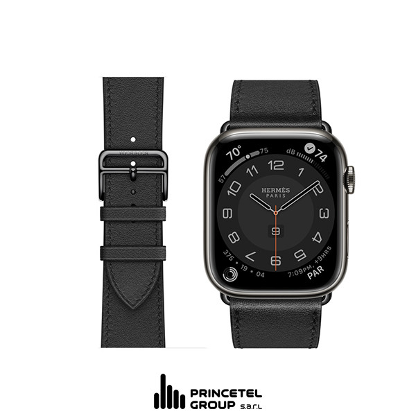 Apple Watch Hermes S8 Space Black Stainless Steel Case 45mm