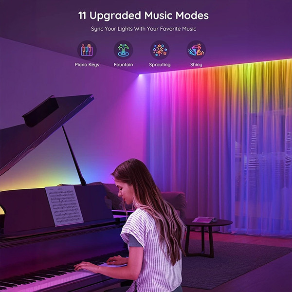 Govee Strip Light S Segmented Color Control - mobile shop in Hamra, Beirut, Lebanon. New and used phones, iPhone, Samsung, Huawei, Xiaomi, Oppo, Realme, Honor, Google Pixel, tablets, laptops, computers, and accessories. متجر موبايلات في الحمرا، بيروت، لبنان. هواتف جديدة ومستعملة، آيفون، سامسونج، هواوي، شاومي، أوبو، ريلمي، هونر، جوجل بيكسل، أجهزة لوحية، لابتوبات، كمبيوترات، واكسسوارات.