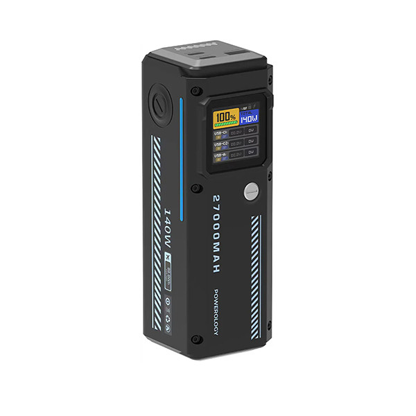 Powerology 140W Dual Channel  Smart Battery Display Power Bank with Colorful  LED 27000mAh, mobiles, lebanon, samsung, iphones, new, used, laptops, computers, huawei, phone, mobile prices in lebanon,mobile prices