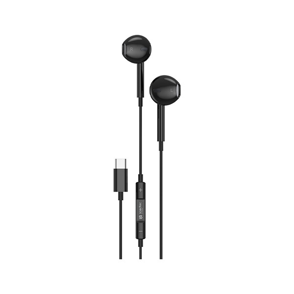 Porodo Soundtec Stereo Earphones Type-C with High- Clarify Mic - Black, mobiles, lebanon, samsung, iphones, new, used, laptops, computers, huawei, phone, mobile prices in lebanon,mobile prices