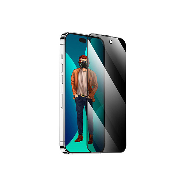 Green 9H Steve Privacy Full Glass Screen Protector Compatible with iPhone 14 Plus /13promax- Black, mobiles, lebanon, samsung, iphones, new, used, laptops, computers, huawei, phone, mobile prices in lebanon,mobile prices