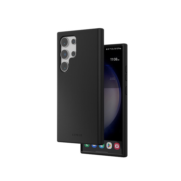 Levelo Iris Liquid Silicone Case Samsung S24 Ultra Black, mobiles, lebanon, samsung, iphones, new, used, laptops, computers, huawei, phone, mobile prices in lebanon,mobile prices