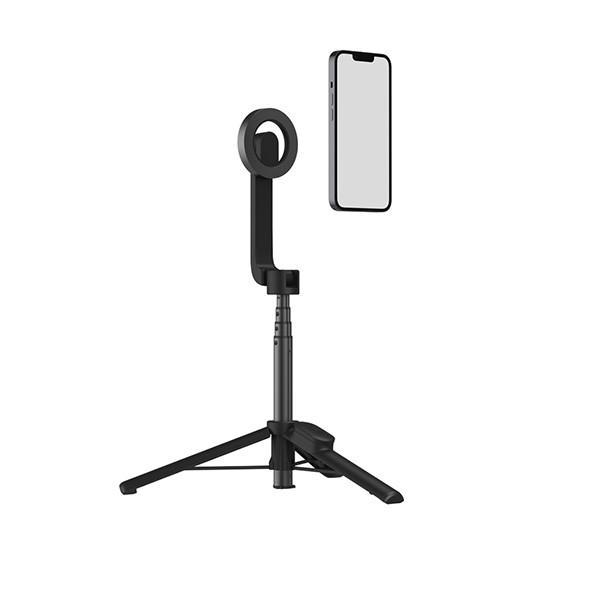 Porodo Magnetic Selfie Stick 64.5cm Extendable with 3 Leg Tripod and Remote Control - Black, mobiles, lebanon, samsung, iphones, new, used, laptops, computers, huawei, phone, mobile prices in lebanon,mobile prices