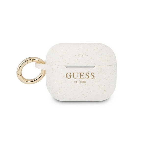 Guess Airpod Case Compatible with Airpods Pro with ring - White, mobiles, lebanon, samsung, iphones, new, used, laptops, computers, huawei, phone, mobile prices in lebanon,mobile prices