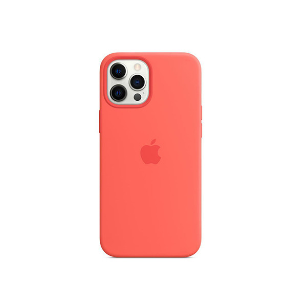 Genuine Apple iPhone 12 Pro Max Silicone Case with MagSafe - Pink Citrus, mobiles, lebanon, samsung, iphones, new, used, laptops, computers, huawei, phone, mobile prices in lebanon,mobile prices