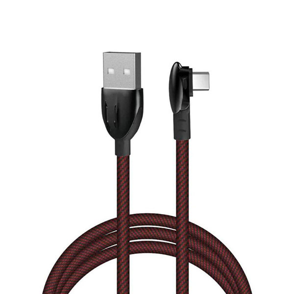 Porodo Quick Charge 3.0 Compatible Type-C Cable Zinc Alloy Gaming Cable Red, mobiles, lebanon, samsung, iphones, new, used, laptops, computers, huawei, phone, mobile prices in lebanon,mobile prices
