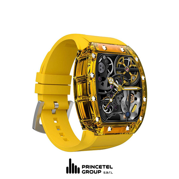 Green Lion Carlos Santos Smart Watch Yellow - mobile shop in Hamra, Beirut, Lebanon. New and used phones, iPhone, Samsung, Huawei, Xiaomi, Oppo, Realme, Honor, Google Pixel, tablets, laptops, computers, and accessories. متجر موبايلات في الحمرا، بيروت، لبنان. هواتف جديدة ومستعملة، آيفون، سامسونج، هواوي، شاومي، أوبو، ريلمي، هونر، جوجل بيكسل، أجهزة لوحية، لابتوبات، كمبيوترات، واكسسوارات.