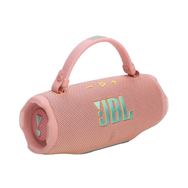 JBL Charge 6 Splashproof Portable Bluetooth Speaker - Pink - mobile shop in Hamra, Beirut, Lebanon. New and used phones, iPhone, Samsung, Huawei, Xiaomi, Oppo, Realme, Honor, Google Pixel, tablets, laptops, computers, and accessories. متجر موبايلات في الحمرا، بيروت، لبنان. هواتف جديدة ومستعملة، آيفون، سامسونج، هواوي، شاومي، أوبو، ريلمي، هونر، جوجل بيكسل، أجهزة لوحية، لابتوبات، كمبيوترات، واكسسوارات.