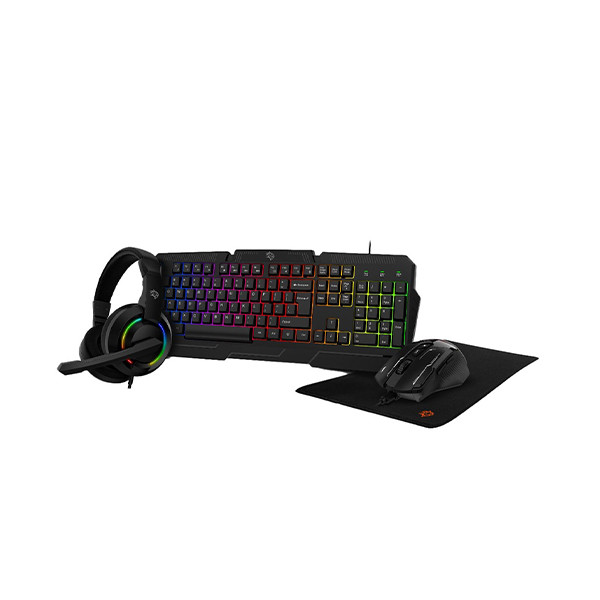 Porodo Gaming 4in1 Combo with Keyboard, Head phone, Mouse and Mouse Pad - Black, mobiles, lebanon, samsung, iphones, new, used, laptops, computers, huawei, phone, mobile prices in lebanon,mobile prices