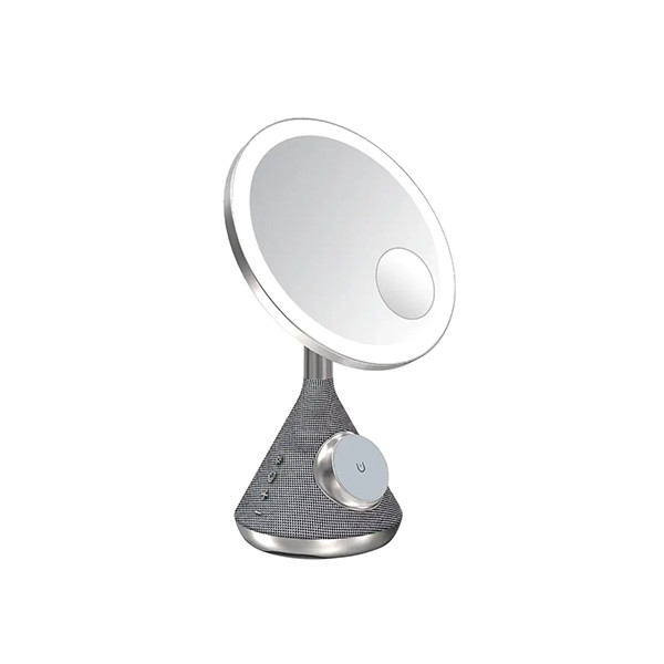 Porodo Zoomed Mirror Magnetic Charger with Speaker Silver, mobiles, lebanon, samsung, iphones, new, used, laptops, computers, huawei, phone, mobile prices in lebanon,mobile prices