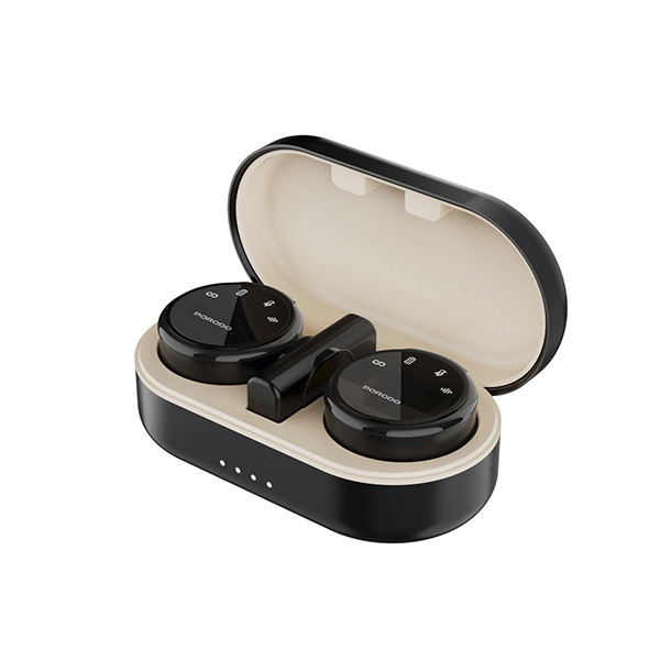 Porodo Professional Wireless Dual Mic Charging Case - Black, mobiles, lebanon, samsung, iphones, new, used, laptops, computers, huawei, phone, mobile prices in lebanon,mobile prices