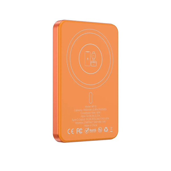 Green Lion G Mag 3 IN 1 10000mAh Power Bank PD  20W - Orange - mobile shop in Hamra, Beirut, Lebanon. New and used phones, iPhone, Samsung, Huawei, Xiaomi, Oppo, Realme, Honor, Google Pixel, tablets, laptops, computers, and accessories. متجر موبايلات في الحمرا، بيروت، لبنان. هواتف جديدة ومستعملة، آيفون، سامسونج، هواوي، شاومي، أوبو، ريلمي، هونر، جوجل بيكسل، أجهزة لوحية، لابتوبات، كمبيوترات، واكسسوارات.