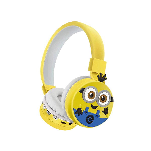 Disney Minions Kids Bluetooth Headphones AH-806 HIFI-Yellow, mobiles, lebanon, samsung, iphones, new, used, laptops, computers, huawei, phone, mobile prices in lebanon,mobile prices