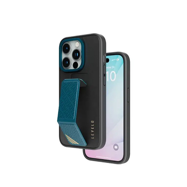 Levelo Morphix Case For iPhone  15 Pro - Black/Blue, mobiles, lebanon, samsung, iphones, new, used, laptops, computers, huawei, phone, mobile prices in lebanon,mobile prices