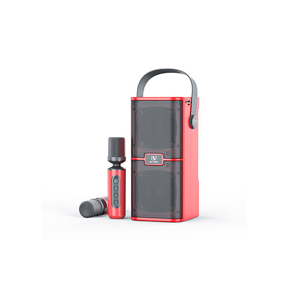 Ys-218 Hifi Wireless Karaoke Speaker With 2 Wireless Microphone Red, mobiles, lebanon, samsung, iphones, new, used, laptops, computers, huawei, phone, mobile prices in lebanon,mobile prices