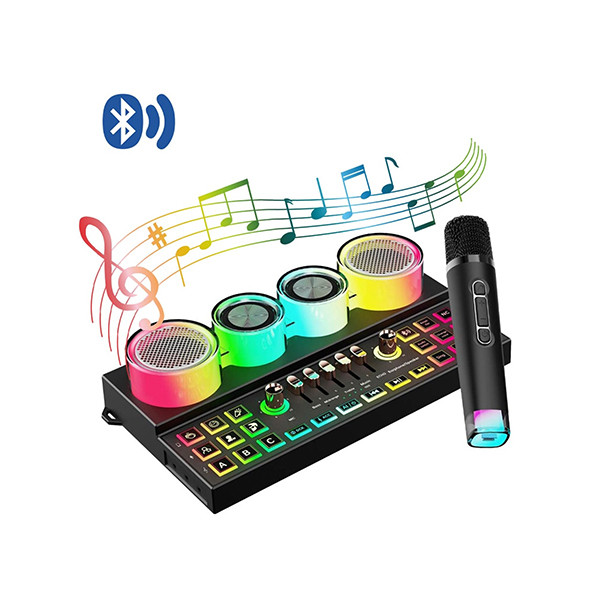 Porodo Audiolink Multi-Platform Audio Mixer and Speaker, Porodo Soundtec - Black, mobiles, lebanon, samsung, iphones, new, used, laptops, computers, huawei, phone, mobile prices in lebanon,mobile prices