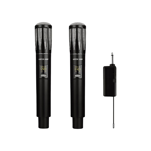 Green Lion Wireless Dual Mic Cordless Microphone - Black, mobiles, lebanon, samsung, iphones, new, used, laptops, computers, huawei, phone, mobile prices in lebanon,mobile prices