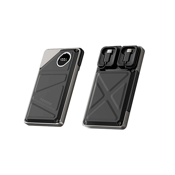 Porodo 20000mAh   Powerbank 2xType-C, USB A and Type C and  Digital Display with C &  Lightning Cable- Black, mobiles, lebanon, samsung, iphones, new, used, laptops, computers, huawei, phone, mobile prices in lebanon,mobile prices