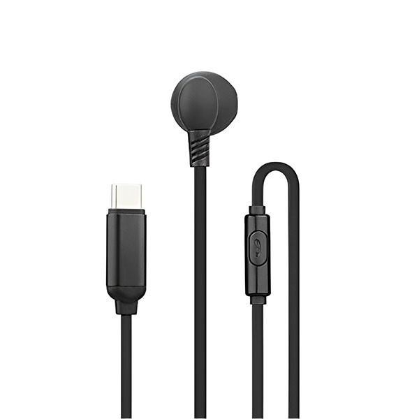 Porodo Single Earphones Mona Type-C Connector Black, mobiles, lebanon, samsung, iphones, new, used, laptops, computers, huawei, phone, mobile prices in lebanon,mobile prices