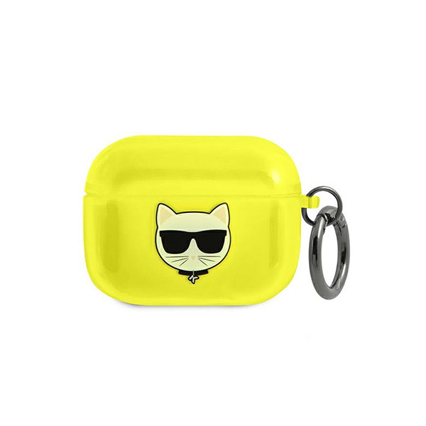 Karl Lagerfeld Airpod Case compatible with Airpods pro - Transparent Yellow, mobiles, lebanon, samsung, iphones, new, used, laptops, computers, huawei, phone, mobile prices in lebanon,mobile prices