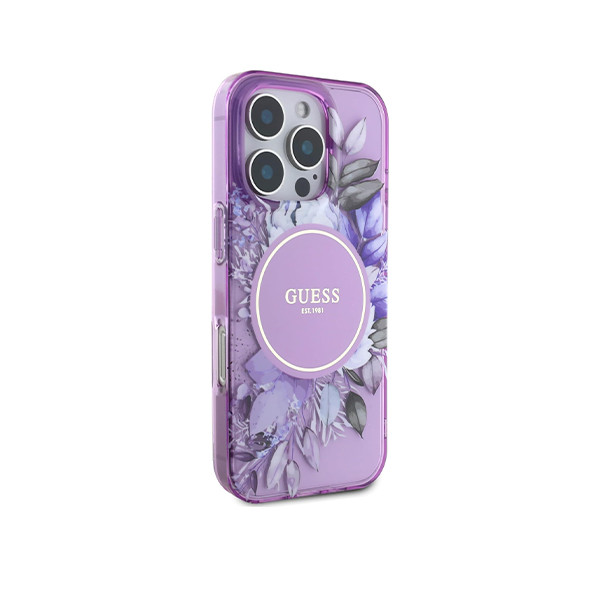Guess MagSafe Flower Design for Iphone 16 pro max - mobile shop in Hamra, Beirut, Lebanon. New and used phones, iPhone, Samsung, Huawei, Xiaomi, Oppo, Realme, Honor, Google Pixel, tablets, laptops, computers, and accessories. متجر موبايلات في الحمرا، بيروت، لبنان. هواتف جديدة ومستعملة، آيفون، سامسونج، هواوي، شاومي، أوبو، ريلمي، هونر، جوجل بيكسل، أجهزة لوحية، لابتوبات، كمبيوترات، واكسسوارات.