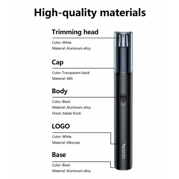Yesido MG25 Nose Hair Trimmer - mobile shop in Hamra, Beirut, Lebanon. New and used phones, iPhone, Samsung, Huawei, Xiaomi, Oppo, Realme, Honor, Google Pixel, tablets, laptops, computers, and accessories. متجر موبايلات في الحمرا، بيروت، لبنان. هواتف جديدة ومستعملة، آيفون، سامسونج، هواوي، شاومي، أوبو، ريلمي، هونر، جوجل بيكسل، أجهزة لوحية، لابتوبات، كمبيوترات، واكسسوارات.
